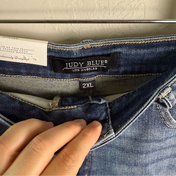 Judy Blue Curvy Lilly Tummy Control High Rise Shorts 2XL NWOT JB150235 MD-CO - Picture 6 of 13
